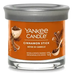 Свеча восковая Yankee Candle Cinnamon Stick Цилиндр Коричневый в стеклянном подсвечнике