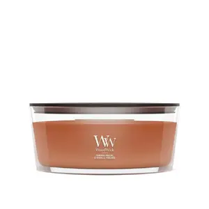 WoodWick Pumpkin Praline Vaska Svece Elipse Brūna Stikls