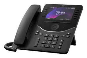 IP-телефон Cisco 9861 черный карбон 10 линий Wi-Fi Bluetooth PoE ЖК-дисплей