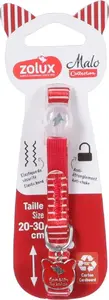 Pets Collection ZOLUX MALO Red Cat Collar with Pendant 20-30 cm