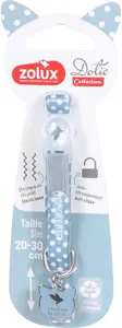 PrzydaSie ZOLUX DOTIE Blue Cat Collar with Pendant 20-30 cm