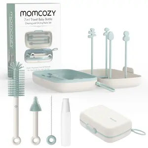 Momcozy LS001-GE12NB-A Pudelīšu tīrīšanas birstes komplekts Zaļš Balts 7-vienā