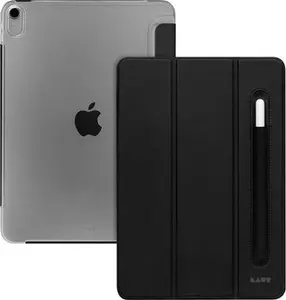 LAUT Huex Folio Tablet Case for Apple iPad 10.9-inch 10th Generation 2022 Black with Stand Mode and Apple Pencil Holder