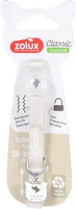 Zolux CLASSIC Kaķu kaklasiksna ar piekariņu krēmkrāsas 20-30 cm