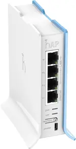 Mikrotik RB941-2ND-TC Wireless Access Point 300 Mbit/s 2.4 GHz 4 Ethernet LAN Ports USB Blue and White