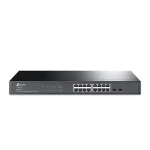 TP-Link JetStream 16-Port Gigabit Smart Switch with 2 SFP Slots, Managed L2/L2+, 36 Gbit/s Switching Capacity, Rack Mountable