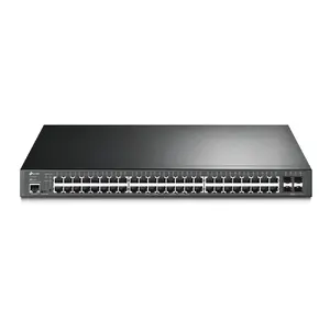 TP-Link JetStream 52-Port Gigabit L2+ Managed Switch with 48 Gigabit Ethernet PoE+ ports, 104 Gbit/s switching capacity, and rack-mountable 1U design