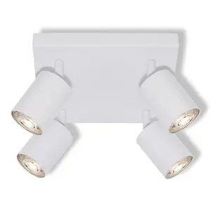 Directional Luminaire Ledvance White Steel Ceiling Mounted 4xGU10 IP20