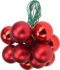 Christmas Tree toy red 2 cm 12 pcs