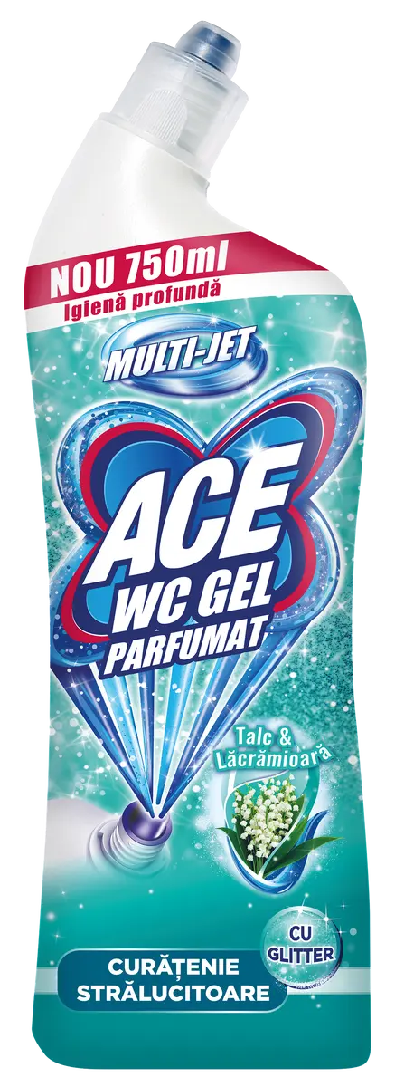 Tualetes tīrīšanas līdzeklis ACE Glitter Talco