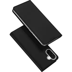 Dux Ducis Skin Pro grāmatas tipa vāciņš Samsung Galaxy A27 5G melns no ekoloģiskās ādas ar statīva funkciju un karšu kabatu