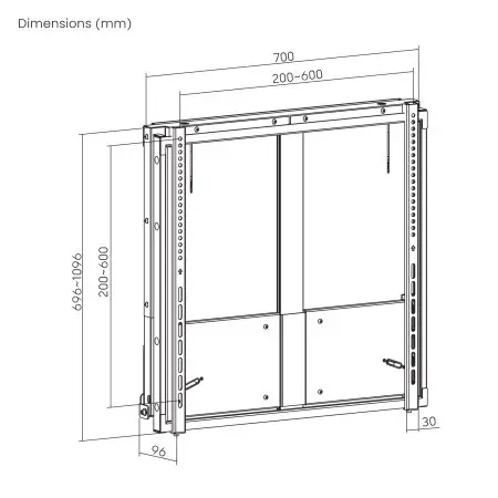 Manhattan Wall Mount for 55"-75" Screens (462723) Photo 7
