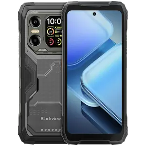 Izturīgs viedtālrunis Blackview XPLORE 1X 5G 6.78 collu 120Hz IPS Displejs 12GB RAM 256GB Atmiņa MediaTek Dimensity 7050 108MP un 50MP Kameras 10000mAh Akumulators Android 15 Melns