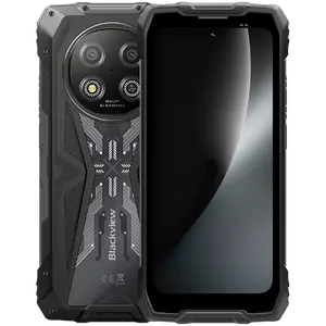 Viedtālrunis Blackview ROCK 2 5G 6.67-Collas 120Hz 12GB RAM 256GB Atmiņa Unisoc T8100 Astoņkodolu 16MP Kamera 15000mAh Baterija MIL-STD-810H Melns