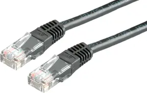 Secomp STANDARD Cat.6 UTP Patch Cable, Class E, Black, 0.5 m