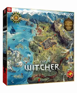 Good Loot The Witcher The Northern Realms Map Puzzle 1000 pieces