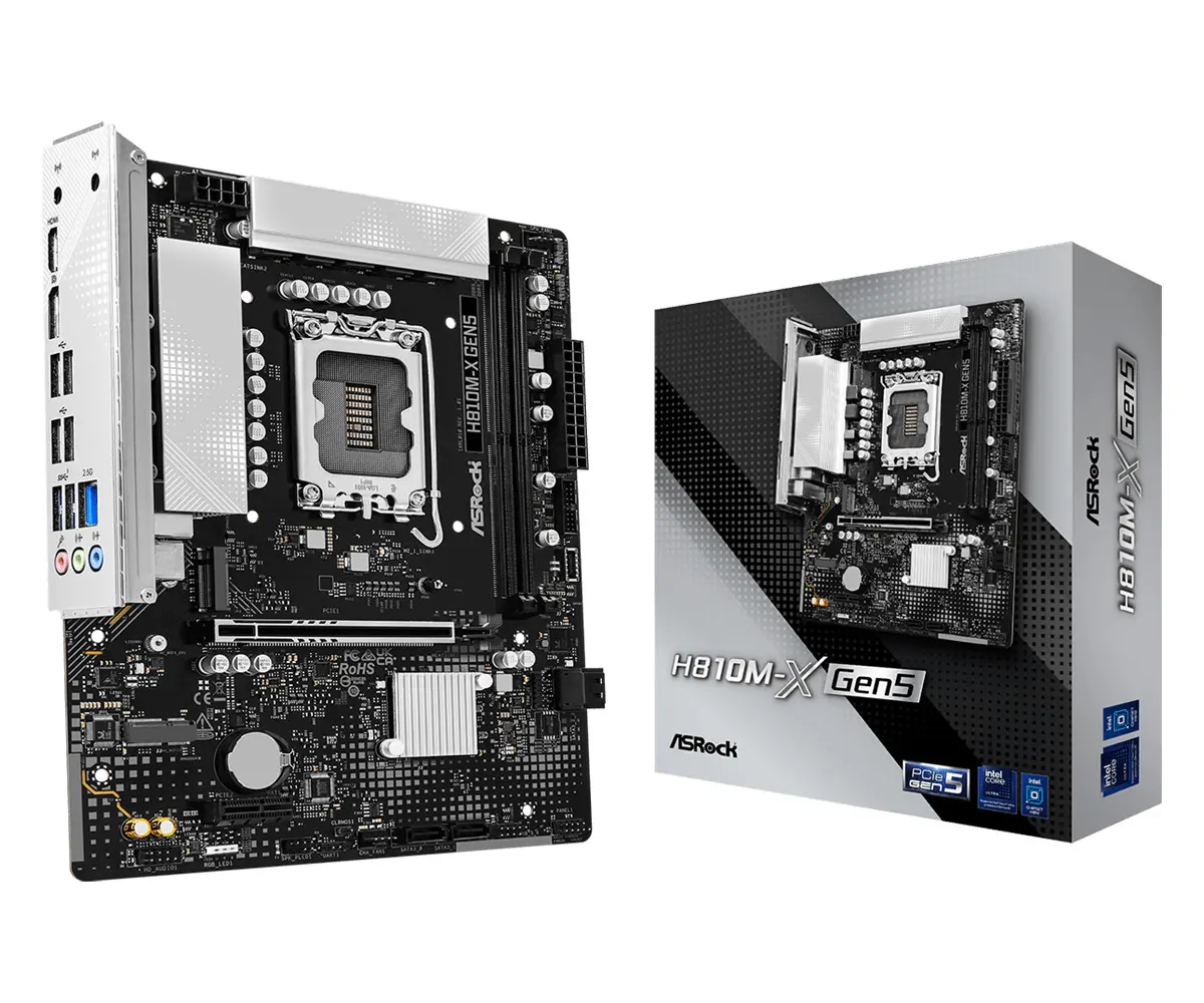 Micro ATX mātesplate ASROCK H810M-X Gen5