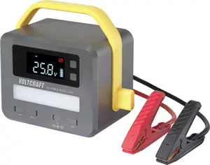 Voltcraft VC-PZKA-5002-24V iedarbināšanas sistēma ar 1500 A strāvu pie 12 V un 500 A pie 24 V, ar 2 USB ligzdām