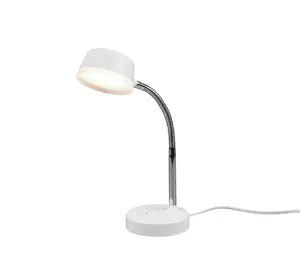TRIO KIKO Настольная лампа SMD LED Модуль 4.5 Вт Белый Универсальная Пластик