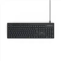 Hama klávesnice CK-200 káblová, 8 multimed. tlačidiel, čierna, QWERTZ CZ