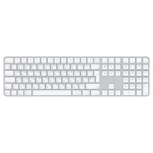 Apple Magic Keyboard Full-size Universal USB and Bluetooth QWERTY Ukrainian White with Numeric Keypad
