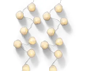 LUMINEO LED gaismas virtene 489547 2.85 m Silti balta 20 LED Balta Ar baterijām