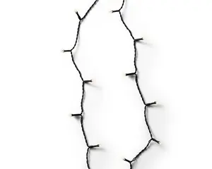 LUMINEO Durawise 14.3 m LED virtene, silti balta gaisma, 192 LED, ar baterijām, āra lietošanai