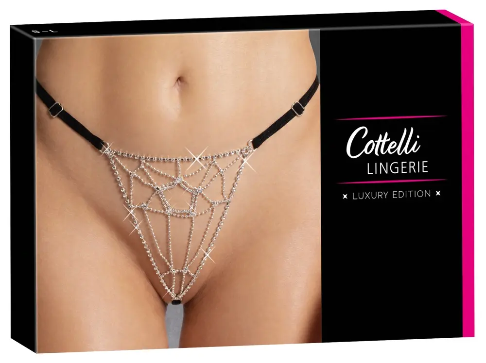 Cottelli Collection String Rhinestone Net melni
