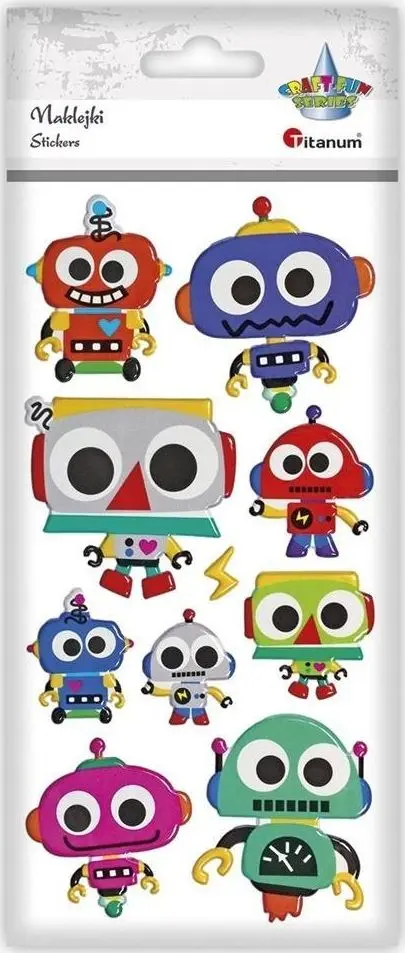 Titanum Mīkstās uzlīmes Robots mikss 10