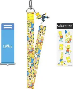 Samsung GP-TOF711HODLW mobile phone case strap with multicolour design compatible with Samsung Galaxy Z Flip3 Simpsons theme 3 pieces