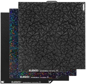 Elegoo Double-Sided Magnetic Overlay Set for Centauri Carbon and Centauri 3D Printers 3-Pack 256x256mm