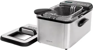 Cecotec Cleanfry Luxury 3000 Deep Fryer Single 3.2 L 2400 W Stainless Steel Touch Control with Built-in Display