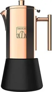 Cecotec Moking 400 Moka Pot 0.2 L Black and Gold Stainless Steel Espresso Maker