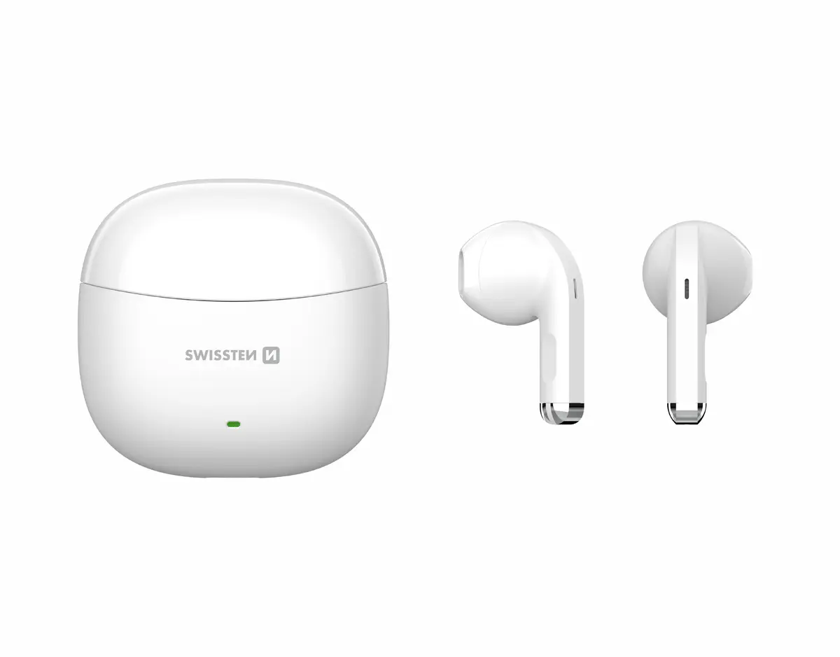 Swissten TWS Mini TUNE Bluetooth Earbuds White Photo 2