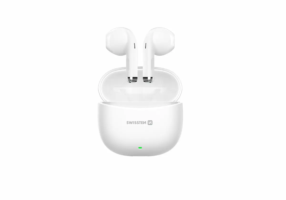 Swissten TWS Mini TUNE Bluetooth Earbuds White Photo 3