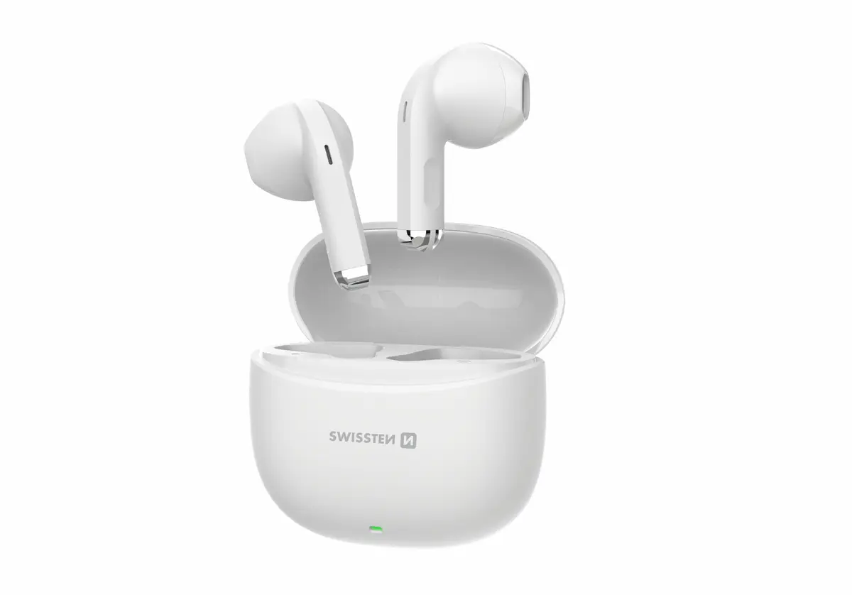 Swissten TWS Mini TUNE Bluetooth Earbuds White Photo 4