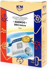 König & Meyer Vacuum Cleaner Bags Daewoo D03 Micro 4 pieces
