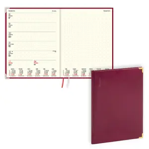 Planner for 2027 EKO FORTUNE Balts A4 weekly balacron burgundy