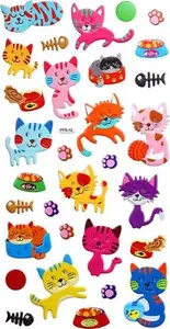 Titanum Cat 31-piece 3D puffy sticker set