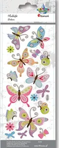 Titanum Soft 3D Dome Stickers Butterflies 18 Pieces