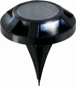 GRUNDIG LED Solar Ground Spotlight 12 cm Black Outdoor Lighting