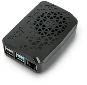 Argon40 Argon Poly+ Vented Raspberry Pi 4B Case with Mini Fan Black