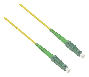 Helos 372008 InfiniBand and Fibre Optic Cable, 3 m, LC to LC/APC, OS2, 9 µm Core, Green and Yellow
