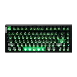 ATK RS7 Air Black spēļu tastatūra ar Lucidblade magnētiskajiem slēdžiem ASV izkārtojums
