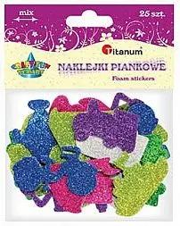 Titanum Foam Stickers Vehicles Glitter