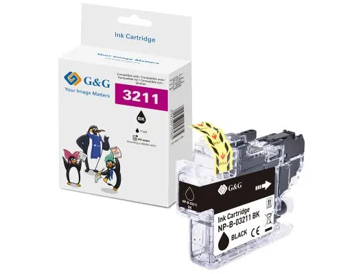 G&G 14916 saderīga melnā tintes kasetne