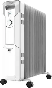 Cecotec 05337 oil electric space heater with 2000 W heating power, adjustable thermostat and white floor-standing design for indoor use