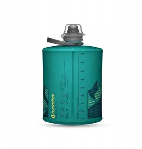 HydraPak Stow 500ml Soft Flask Water Bottle Glacier Blue
