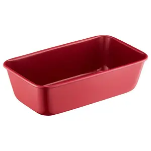 Ambition Noel Rectangular Baking Pan Carbon Steel Ceramic Non-Stick Coating Red