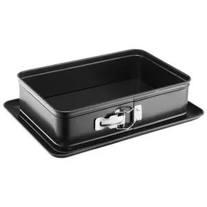 Ambition Lukrecja Rectangular Springform Baking Pan with Removable Rim and Non-Stick Carbon Steel Coating
